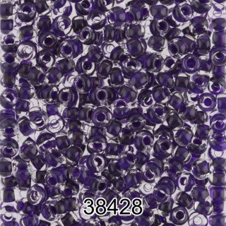 Бисер Чехия круглый 5 10/0, 2,3 мм, 500 г, цвет: 38428 фиолетовый