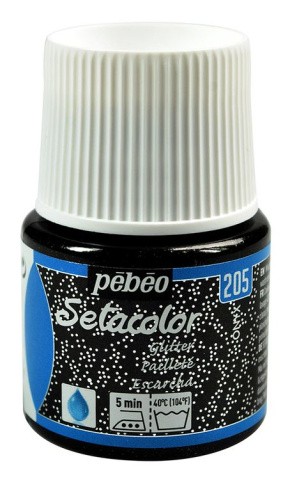 Краска для светлых тканей с микро-глиттером Setacolor PEBEO, цвет: оникс, 45 мл