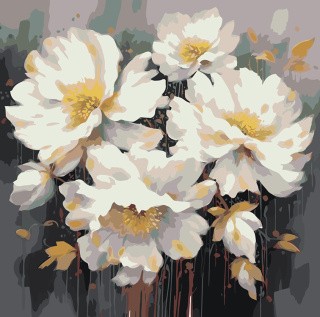 Картина по номерам «Цветы: Нежная композиция 2»