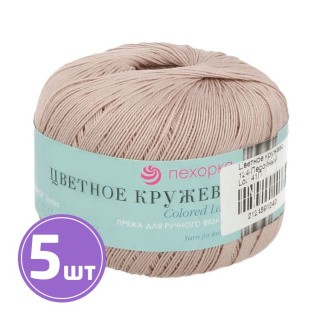 Пряжа Пехорка Цветное кружево (124), песочный, 5 шт. по 50 г Пряжа Пехорка Цветное кружево (124), песочный, 5 шт. по 50 г