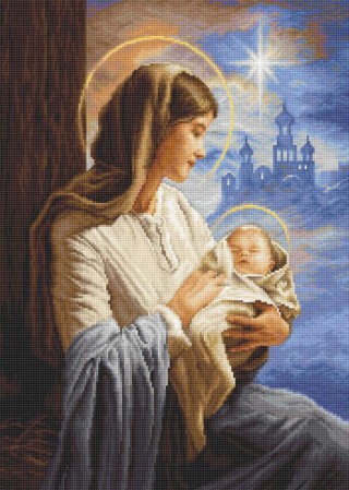 Набор для вышивания «Дева Мария с Младенцем»