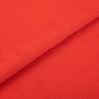 Ткань блузочная «Жаккардовый шифон», 300 г/м2, 1,5 м х 150 см, цвет: красный, Gamma