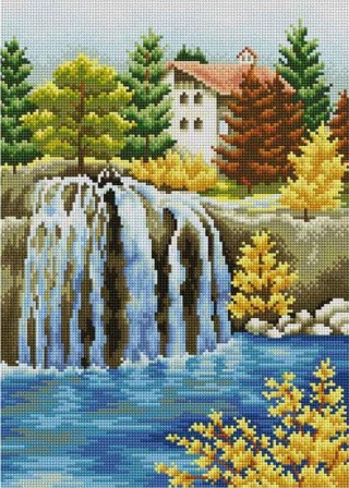 Алмазная вышивка «Водопад» Алмазная вышивка «Водопад»