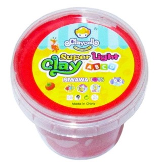 Пластилин Super Light Clay Mega, малиновый