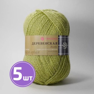 Пряжа Пехорка Деревенская (342), горох, 5 шт. по 100 г Пряжа Пехорка Деревенская (342), горох, 5 шт. по 100 г