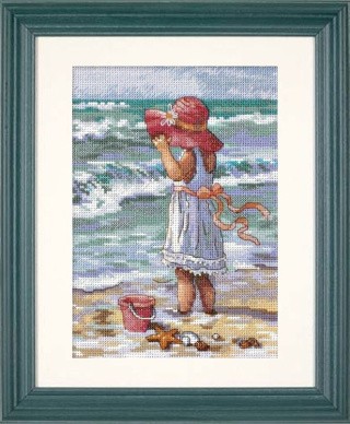Набор для вышивания «Девочка на пляже»