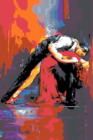 Картина по номерам «Танец страсти»