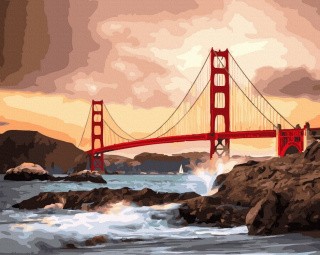 Картина по номерам «Мост. Золотые ворота»
