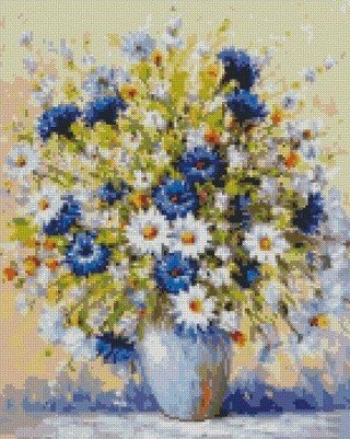 Алмазная вышивка «Полевой букет» Алмазная вышивка «Полевой букет»