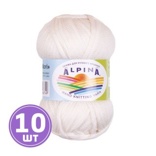Пряжа Alpina NORI (03), молочный, 10 шт. по 50 г