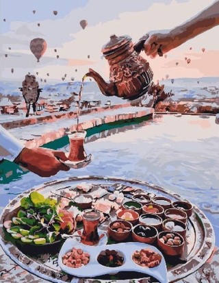 Картина по номерам «Завтрак на берегу»