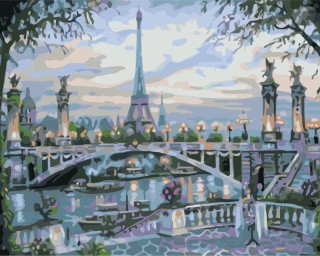 Картина по номерам «Городской мост»