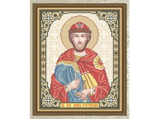 Рисунок на ткани «Святой Благоверный Князь Ростислав»