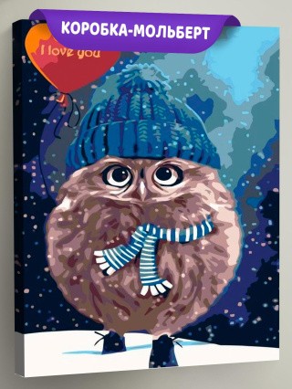 Картина по номерам «Маленький совёнок» Картина по номерам «Маленький совёнок»