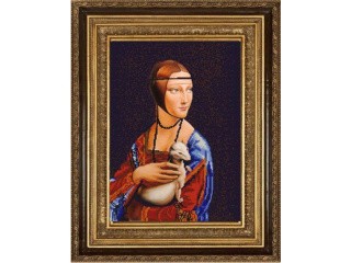 Рисунок на ткани «Дама с горностаем»