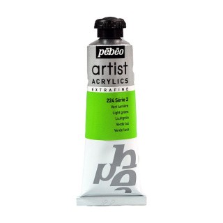Краска акриловая PEBEO Artist Acrylics extra fine №2, зеленый светлый, 37 мл