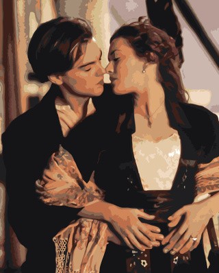 Картина по номерам «Титаник: Джек и Роза на палубе»
