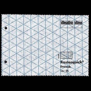 Нетканный материал (флизелин) для творчества Freudenberg неклеевой для пэчворка Rasterquick Dreieck треугольник, 50 г/кв.м, 90x100 см