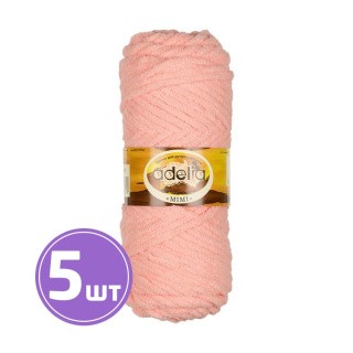 Пряжа Adelia MIMI (08), светло-коралловый, 5 шт. по 100 г Пряжа Adelia MIMI (08), светло-коралловый, 5 шт. по 100 г
