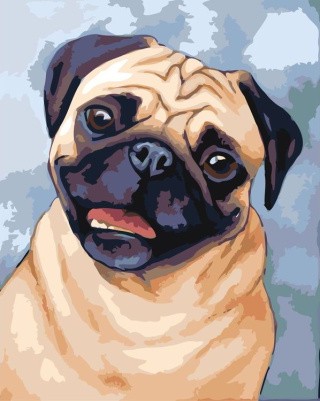 Картина по номерам «Мопс» Картина по номерам «Мопс»