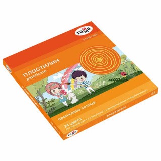 Пластилин классический Gamma «Оранжевое солнце», 24 цвета, 312 г, стек Пластилин классический Gamma «Оранжевое солнце», 24 цвета, 312 г, стек