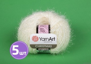 Пряжа YarnArt Christmas (06), белый, 5 шт. по 50 г Пряжа YarnArt Christmas (06), белый, 5 шт. по 50 г