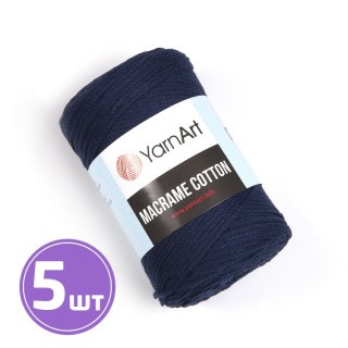 Пряжа YarnArt Macrame Cotton (784), темно-синий, 5 шт. по 250 г Пряжа YarnArt Macrame Cotton (784), темно-синий, 5 шт. по 250 г