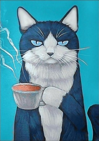 Алмазная вышивка «Утро понедельника» Алмазная вышивка «Утро понедельника»