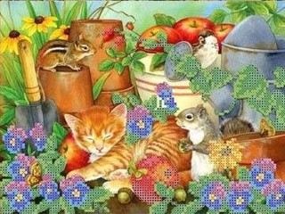 Рисунок на ткани «Дачная сиеста» Рисунок на ткани «Дачная сиеста»