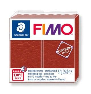 Полимерная глина FIMO Leather-Effect, цвет: 8010-749 ржавчина, 57 г