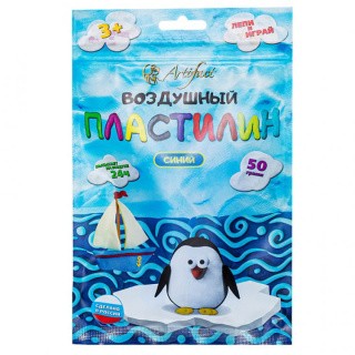 Воздушный пластилин синий, 50 г, Artifact Воздушный пластилин синий, 50 г, Artifact