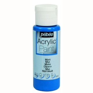 Краска акриловая Pebeo Acrylic Paint декоративная матовая (Синий морской), 59 мл