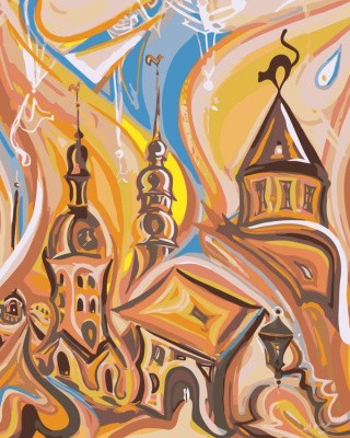 Картина по номерам «Старый город»