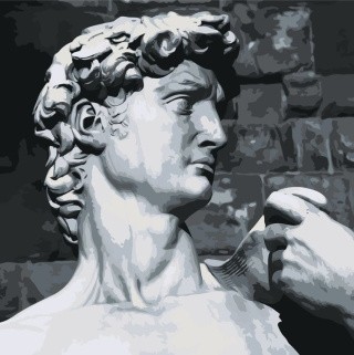 Картина по номерам «Античные статуи: Давид»