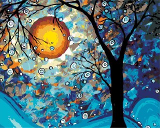 Картина по номерам «Жёлтый шар» Картина по номерам «Жёлтый шар»