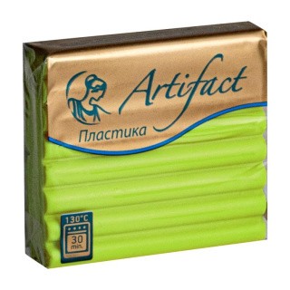 Полимерная глина, брус 56 г, цвет: сочный киви, Artifact