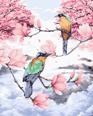 Картина по номерам «Райские птицы»