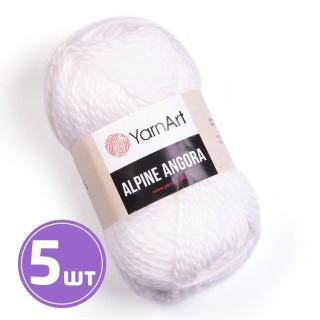 Пряжа YarnArt Alpine Angora (330), ультрабелый, 5 шт. по 150 г