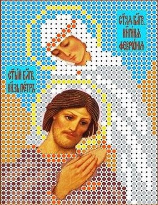 Рисунок на ткани «Святые Петр и Феврония»