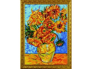 Рисунок на ткани «Подсолнухи» (Ван Гог)