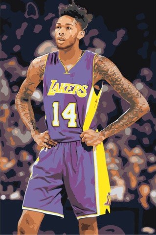 Картина по номерам «Баскетбольный игрок»