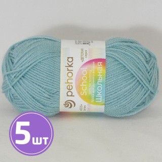 Пряжа Пехорка Школьная (752), дымчато-бирюзовый, 5 шт. по 50 г Пряжа Пехорка Школьная (752), дымчато-бирюзовый, 5 шт. по 50 г