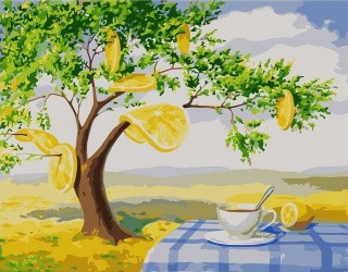 Картина по номерам «Лимонное дерево» Картина по номерам «Лимонное дерево»