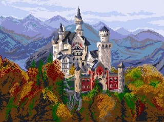 Рисунок на канве «Замок в Баварии»