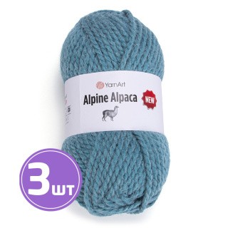 Пряжа YarnArt Alpine Alpaca New (Альпина альпака нью) (1450), темная мгла, 3 шт. по 150 г