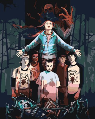 Картина по номерам ОСД Очень странные дела