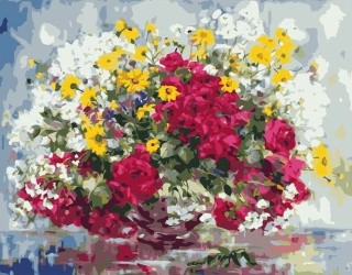 Картина по номерам «Букет полевых цветов» Картина по номерам «Букет полевых цветов»