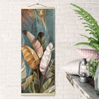 Картина по номерам «Панно. Тропические листья»