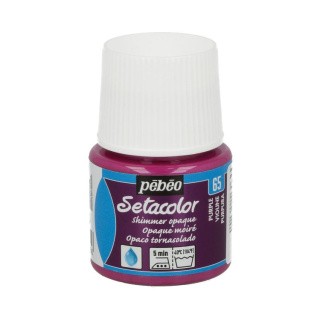 Краска для темных и светлых тканей мерцающая Setacolor, цвет: фиолетовый, 45 мл
