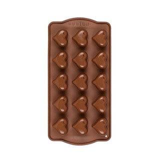 Форма силиконовая «Сердечки» для конфет, 21x10,5x2 см, S-CHIEF